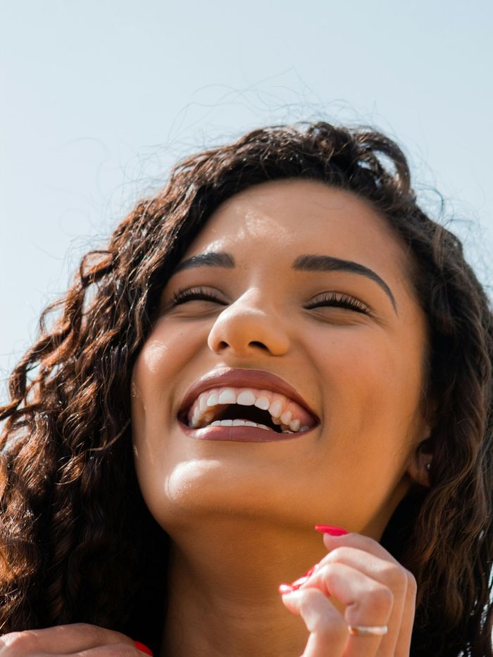 Sample smile, placeholder for a real before and after